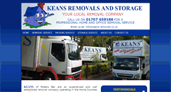 Desktop Screenshot of keans-removals.co.uk